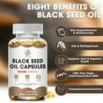 thumbnail image 4 of (2 PACK) Natural Black Seed Oil Capsules | Supports Joint & Digestive Health Non-GMO | 240 Vegan Capsules, 4 of 6