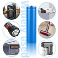 thumbnail image 3 of DFITO 3.7V 2600mAh Rechargeable Batteries for Camera Flashlight,3 Pack, 3 of 10