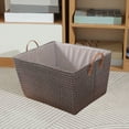 thumbnail image 5 of HengDidi Foldable Canvas Laundry Basket with Soft Handle and Spacious Interior for Dirty Clothes Management - Collapsible Hamper for Bathroom, Bedroom, and Campus Living, 5 of 6