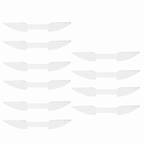 10Pcs Silicone Flute Lip Pad Stickers Non-Slip Tooth Pad for Woodwind Instruments Protective Gear for Flute Players B