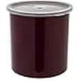 thumbnail image 3 of Carlisle FoodService Products Récipient de Stockage Rond Classique avec Couvercle pour Cuisine, Restaurants, Maison, Plastique, 2,7 Pintes, Marron, 3 of 4