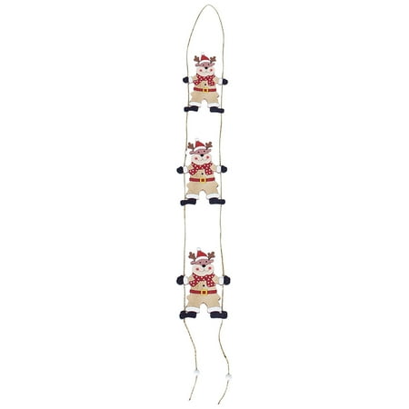 

Veki Christmas Wooden Long Rope Pendant Santa Snowman Painted Wooden Sign Christmas Tree Creative Decorations Holiday Kitchen Towels Gnomes