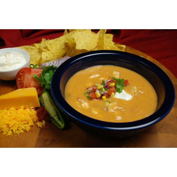 Taste Traditions Frozen Cheesy Chicken Tortilla Soup - 8 lb. package, 2 per case