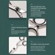 thumbnail image 3 of Tijera De Pelo 4CR Hair Scissor Salon Styling Tijeras profesionales para el cabello Herramientas (Cutting Black) Ygjytge Cuidado Belleza, 3 of 5