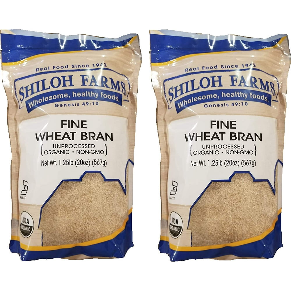 Shiloh Farms Organic Fine Wheat Bran (2 Pack) 20 Ounce Bags Walmart