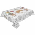 thumbnail image 2 of Rabbit Cartoon Easter Eggs For Children Table Cloth Waterproof Dining Tablecloth Kitchen Decorative Party Table Cover, 2 of 6