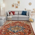 thumbnail image 3 of Luxe Weavers Red Oriental 8x10 Area Rug Stain Resistant Floral Carpet, 3 of 6