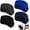 Black++Blue+Dark Gray+Navy Blue, variant on Ear Warmers Headband, Fleece Earmuffs Running Headband Winter Ear Covers Moisture Wicking Ski Sport Headband for Men Women
