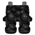 thumbnail image 5 of KUIFORTI Halloween Cobweb Car Seat Covers Sets 4 Pack Vehicle Seat Protector Front and Rear Split Bench for Cars Easy to Install Accessories Auto Trucks Van SUV, 5 of 7