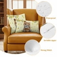 thumbnail image 6 of Summer Outdoor Pillow Covers Pack of 2 Three Cute Cats with Lemons Fruit Leaves Yellow Theme Waterproof Throw Pillow Covers Decorative Cushion Cases for Patio Garden Tent Balcony Couch 20x20 inch, 6 of 9