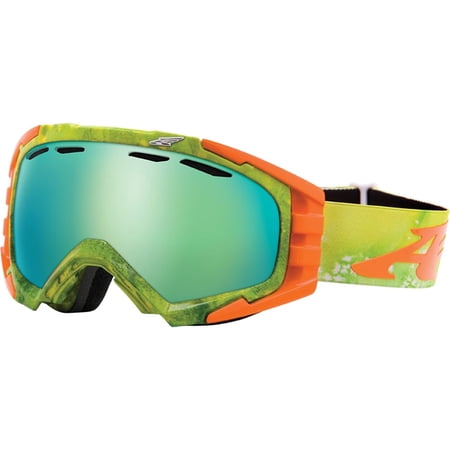Arnette Men's Mercenary Adult Snowmobile Goggles - Watercolor/Emerald Chrome / One Size
