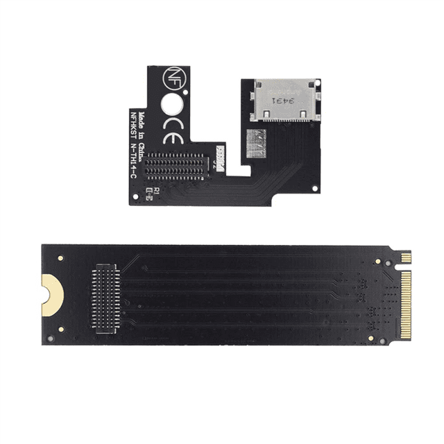 PCI-E 3.0 M.2 M-Key to Oculink SFF-8612 SFF-8611 Host Adapter for ThinkBook 14+ External Graphics Card and SSD