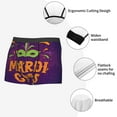 thumbnail image 5 of Kdxio Men's Boxer Briefs with Mardi Gras2 Print - Comfortable and Breathable Underwear for Everyday Wear, 5 of 7