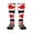 1 Black, variant on Women's Knee High Socks Canada Gay Pride Flag Outdoor Casual Tube Socks