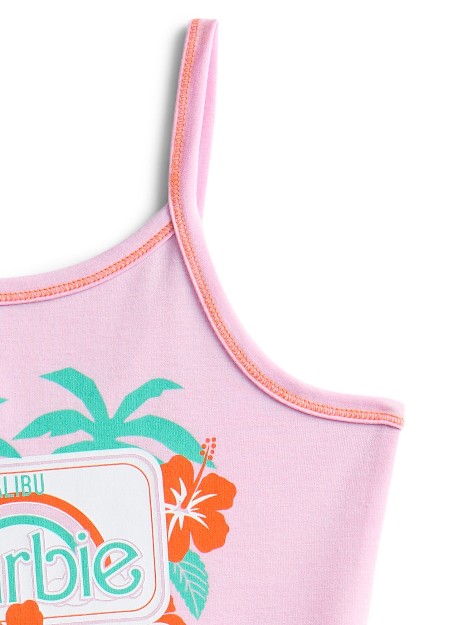 Barbie Girls Sleeveless Graphic Romper, Sizes 4-12