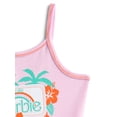 thumbnail image 6 of Barbie Girls Sleeveless Graphic Romper, Sizes 4-12, 6 of 7