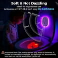 thumbnail image 5 of 2Pack Toilet Bowl Light with Motion Sensor, Rechargeable Motion Activated Night Light with 13 Color Changing and 4 Projection Patterns for Bathroom Bathtub Toilet Hallway, 5 of 8
