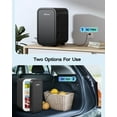 thumbnail image 4 of Fridge, 6 Liter Portable Thermoelectric Cooler & Warmer for Bedroom, Car, Office & Dorm, 110V  Black, 4 of 6
