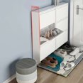 thumbnail image 4 of Armario ultrafino para el hogar, puerta, cubo abatible, entrada, unidad pequeña de almacenamiento, Zapatero estrecho de 15cm, muebles de acero al carbono, novedad de 2023, 4 of 4