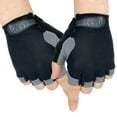 thumbnail image 1 of Guantes de ciclismo para deportes al aire libre, de medio dedo, de malla de verano, transpirables, antideslizantes, con protección solar, 1 of 5