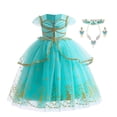 thumbnail image 1 of Disney-vestido de princesa Jasmine para niñas, disfraz de Aladdín Agic para fiesta de cumpleaños, Carnaval, lámpara Fivean unisex, 1 of 2