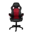 thumbnail image 2 of Chaise de bureau ergonomique à dossier haut, Noir/Rouge, 2 of 2
