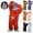 Red, variant on Mfakffe Kids Funny Big Mouth Monster Onesie Pajamas Hooded Full Body Matching Loungewear Warm Sleep Costume for Boys Girls Cold Weather Home Wear Shoes & Combs Not Included