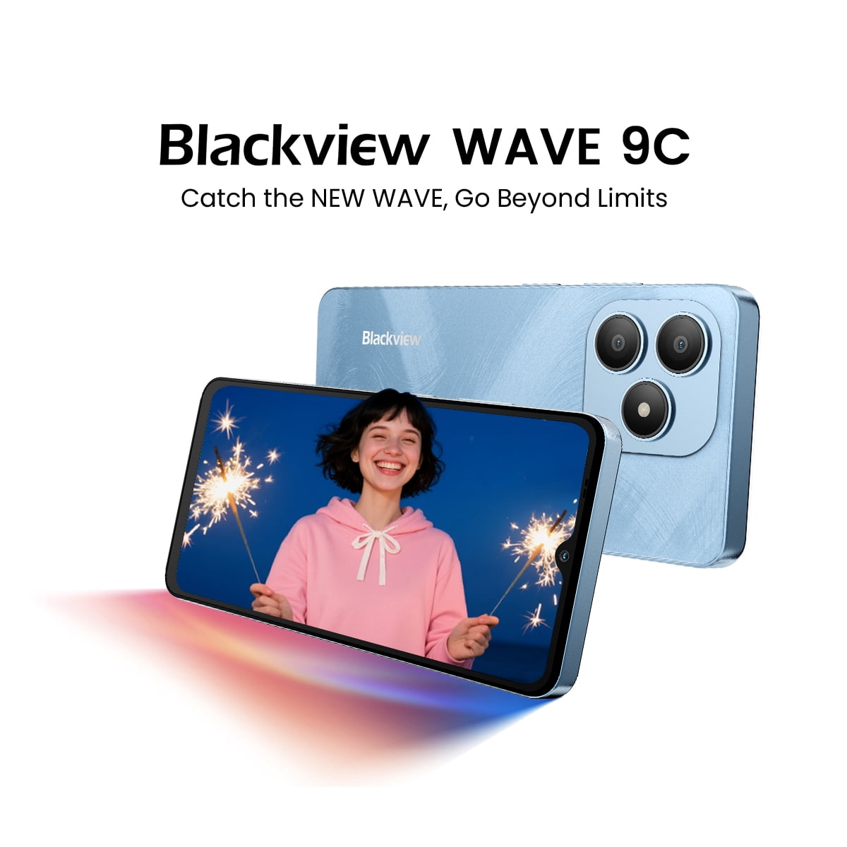 Blackview WAVE 9C 64GB ブルー Blackview Wave 9C Unlocked Android Phones, Android 15 Cell Phone