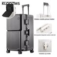 thumbnail image 4 of KLQDZMS-maleta con marco de aluminio, cubierta de carrito para ordenador portátil con apertura frontal, multifuncional, 26 ", 28", 30", 32 pulgadas, equipaje de gran capacidad, 4 of 4
