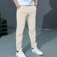thumbnail image 5 of Frostluinai Boys' Stretch School Jogger Pants Pull-On Twill Uniform Pants Elastic Waist Lounge Trousers with Pocket for Kids 4-14Y, 5 of 9