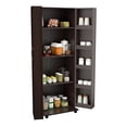 thumbnail image 2 of Inval 4-Shelf 2-Door Kitchen Pantry Storage Cabinet in Espresso, 2 of 10