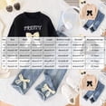 thumbnail image 3 of Gubotare Toddler Girl Sweatsuit Girls' Top & Pants Set Straight Leg Pants Letter with Bow Detail Long Sleeve Hooded Western & Casual Wear 2T 3T (Beige,2-3 Years), 3 of 8