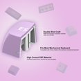 thumbnail image 4 of 189 Keys Double Shot White/Purple Keycaps, PBT Custom Keyboard Keycaps Full Set, XVX Profile Keycaps for Cherry Gateron MX Switches 60% 65% 75% 100% Mechanical Keyboard（only Keycaps), 4 of 6