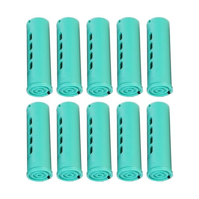 Paquete de 48 rizadores de pelo Qarigey estilo tonto para pelo corto y medio Cuidado del cabello 9 verde 10 piezas