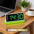 thumbnail image 6 of Digital Wall Clock, LED Large Display Alarm Clock, Living Room Bedroom Office, Green, 6 of 6