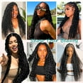 thumbnail image 3 of Human Braiding Hair for Boho Braids 110g 20 Inch Deep Water Wave Bulk Human Hair for Braiding No Weft 12A Wet and Wavy Curly Human Hair Extensions 2 Bundles/Pack Natural Color, 3 of 8