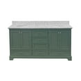thumbnail image 6 of Harper 72" Double Bathroom Vanity with Sage Green Cabinet and Carrara Marble Top, 6 of 6