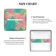 thumbnail image 4 of Goofa Colorful Palm Leaves Tissue Box Cover PVC Leather Tissue Holder Square Facial Tissue Case Facial Paper Organizer Dispenser for Bathroom, Vanity Countertop, 4 of 8