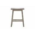 thumbnail image 3 of Boraam Sonoma 24-Inch Counter Height Backless Saddle Wood Counter Stool, Storm Gray Wire-Brush Finish, Set of 2, 3 of 7