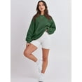 thumbnail image 3 of Sweat-shirt à Manches Longues pour Femmes Casual Col Rond Pull à Capuche en Molleton, 3 of 6