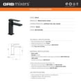 thumbnail image 3 of Single-Handle Bathroom Sink Faucet Kala Black, 3 of 5