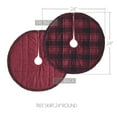 thumbnail image 3 of VHC Brands Cumberland Red Black Plaid Tree Skirt 24, 3 of 4