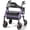 Purple, variant on HOMLAND Walkers for Seniors with Memory Foam Seat, 350lb Capacity Heavy-Duty Aluminum Frame Adult Rollator, Foldable Mobility Walker Height-Adjustable 8" Big Rubber Wheels,Red