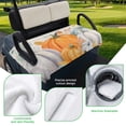 thumbnail image 5 of Golf Cart Seat Covers for 2 Seater,Orange Pumpkins Fall Soft Microfiber Cart Seat Towel Blanket,Thanksgiving Leaves Botanical Rustic Absorbent Non Slip Bench Seats Protector for Golf Course 51"x31", 5 of 9
