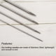 thumbnail image 4 of Uxcell 5Pcs US 9(5.5mm) Agujas de Tejer de Punta Doble con Sujetador de Puntos para Proyectos Hechos a Mano, 4 of 5