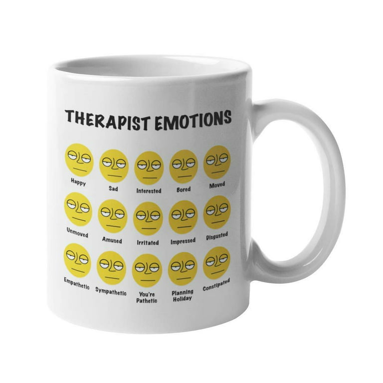 Therapy is Like Coffee Black Coffee Cup, SM Coffee Mug, Funny Therapy Coffee  Mug, Reheatable Coffee Mug, Gift for Someone in Therapy 
