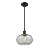 516-1P-OB-G247 Innovations Lighting Gorham - 1 Light Cord Hung Mini Pendant In Industrial Style-11 Inches Tall and 9.5 Inches Wide-Oil Rubbed Bronze
