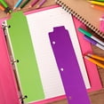 thumbnail image 7 of 20 Pieces Snap-in Plastic Bookmark Mini Binder Dividers Snap in for Planner Multicolor, 7 of 7