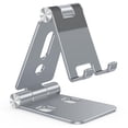 thumbnail image 1 of Soporte de teléfono OMOTON plegable C4 de aluminio gris para iPhone, 1 of 7