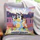 thumbnail image 1 of Bluey Fundas de almohada de terciopelo con tema, regalos de funda de almohada, decoración para el hogar, cojín de lanzar, regalo de cumpleaños para fans y parejas. 50cm x 50cm., 1 of 6